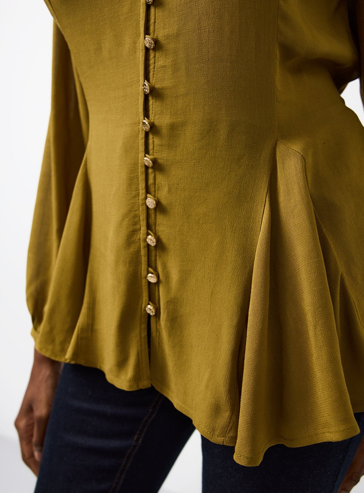 Light Green Tie Waist Blouse 14 - Image 3 thumbnail